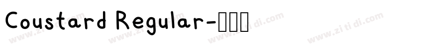 Coustard Regular字体转换